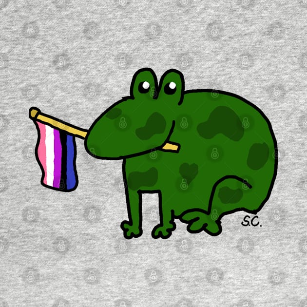 Genderfluid Frog by Art By Sophia